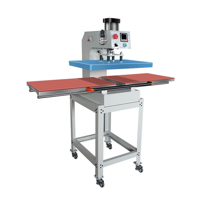 Factory supply semi-automatic heat transfer printing machine, pneumatic cylinder, T-shirt heat transfer press machine