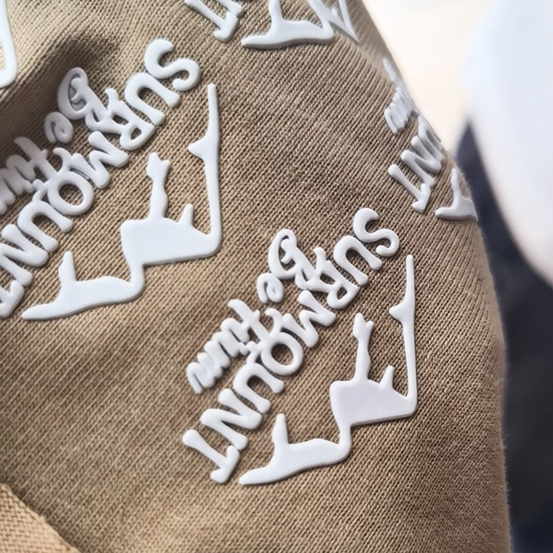 Custom your brand high-quality PVC 3DEmbossed Heat transfer printing Tags Hot Sell labels for garment