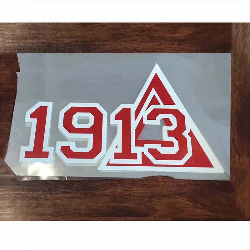 Custom Hot selling Delta Sigma Theta sorority designs washable Thin soft plastisol screen print heat transfers