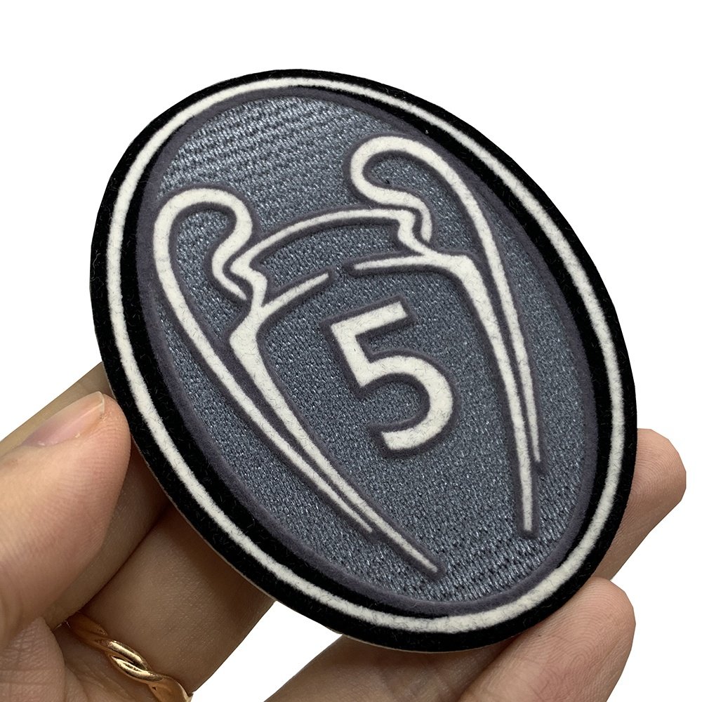 Cheap Personalized Design Heat Transfer Printing Custom Football Team Club Logo 3d Flocking Patches