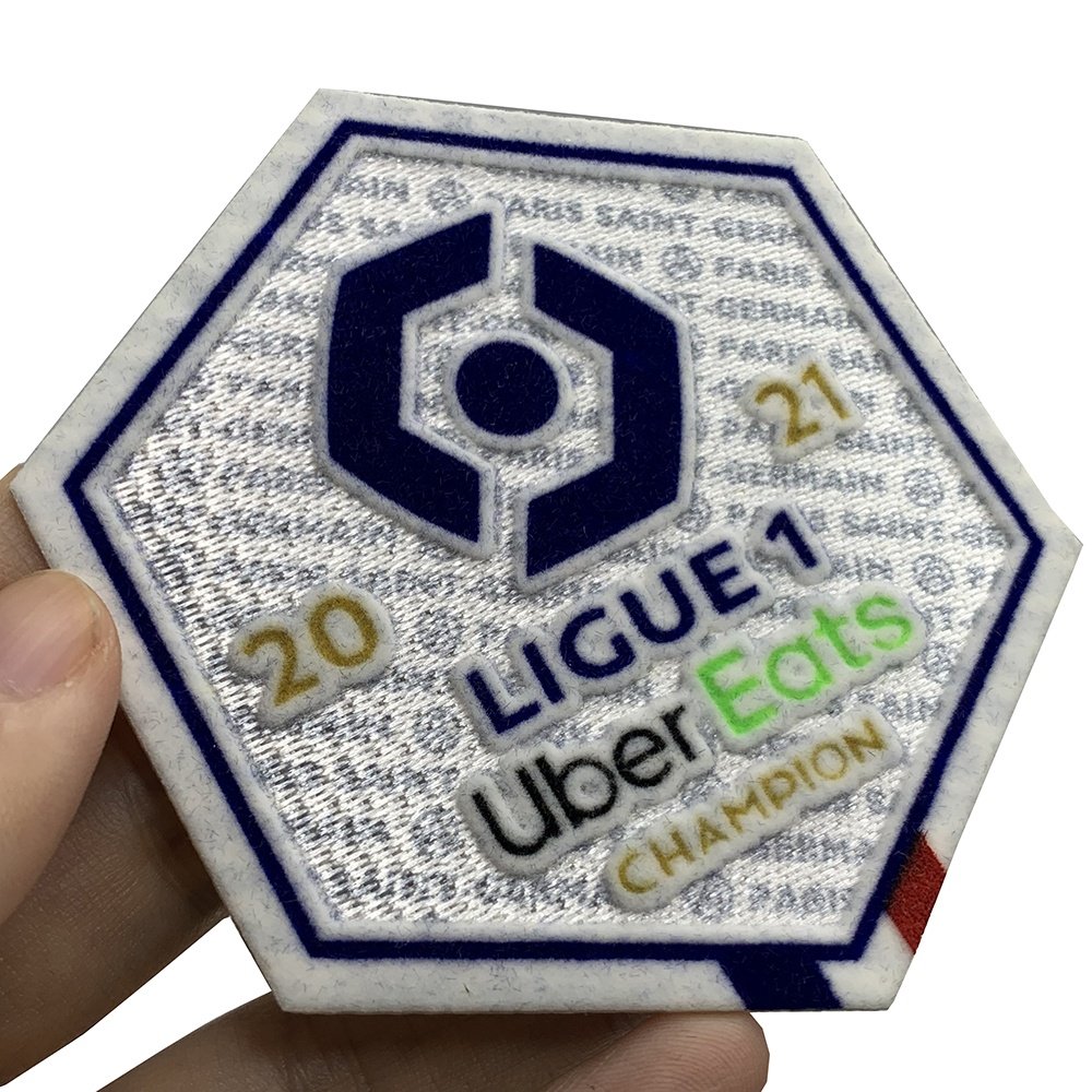 Cheap Personalized Design Heat Transfer Printing Custom Football Team Club Logo 3d Flocking Patches
