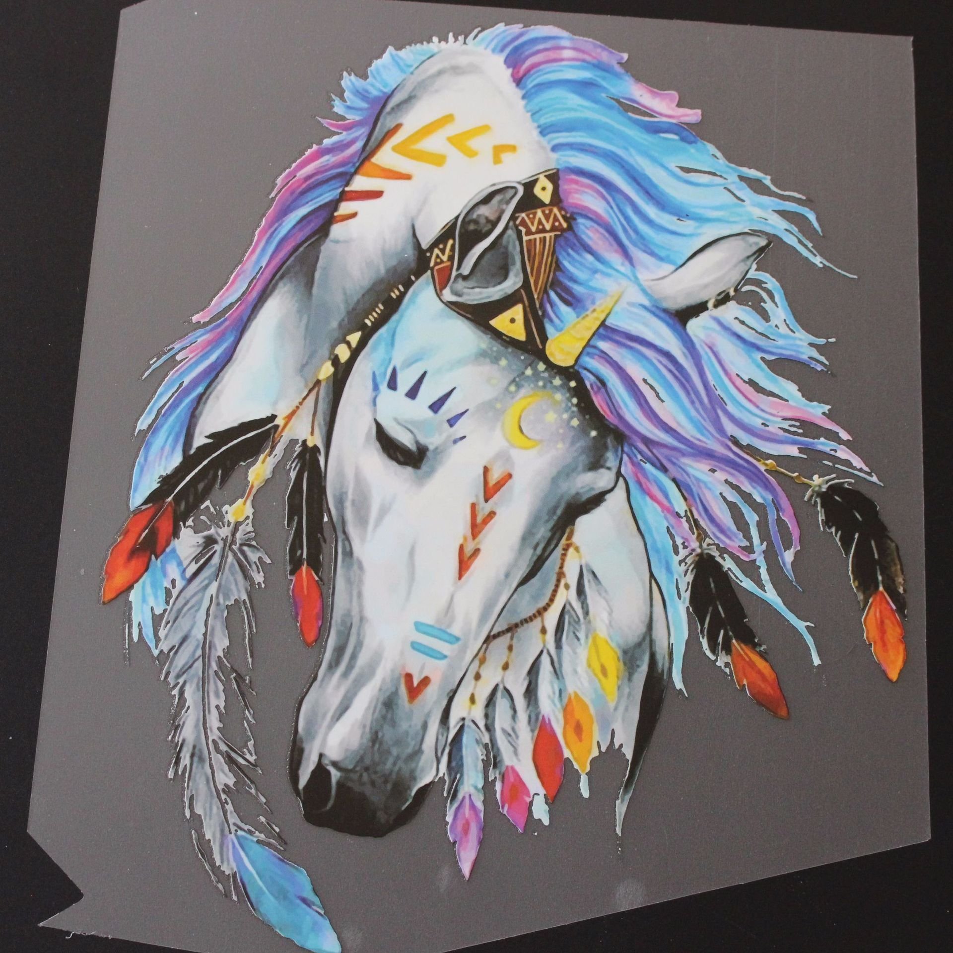 Custom heat transfer on garment, puff heat transfer printing