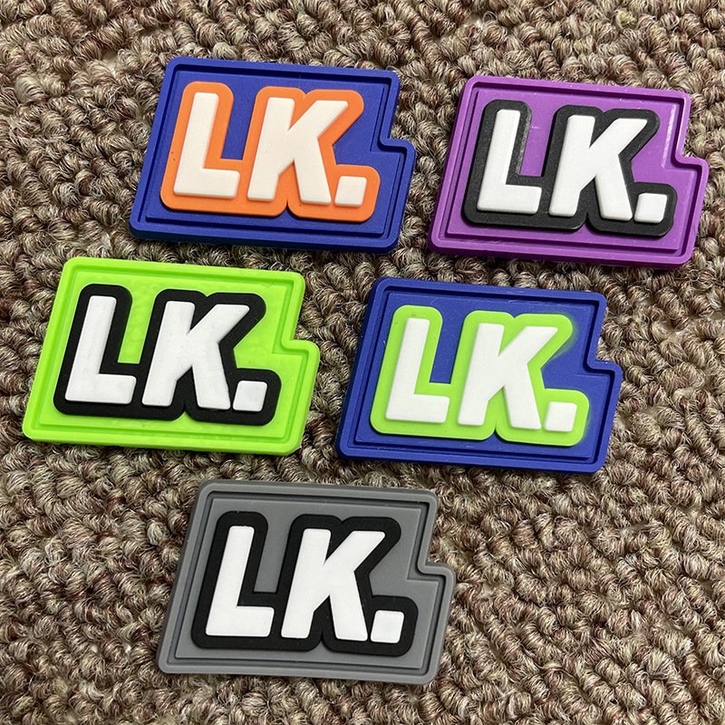 Recycled Custom Rubber Patch 3D PVC LOGO Patches for Clothing Silicon Heat Transfer Label for Wrinkles Vinyl Badge