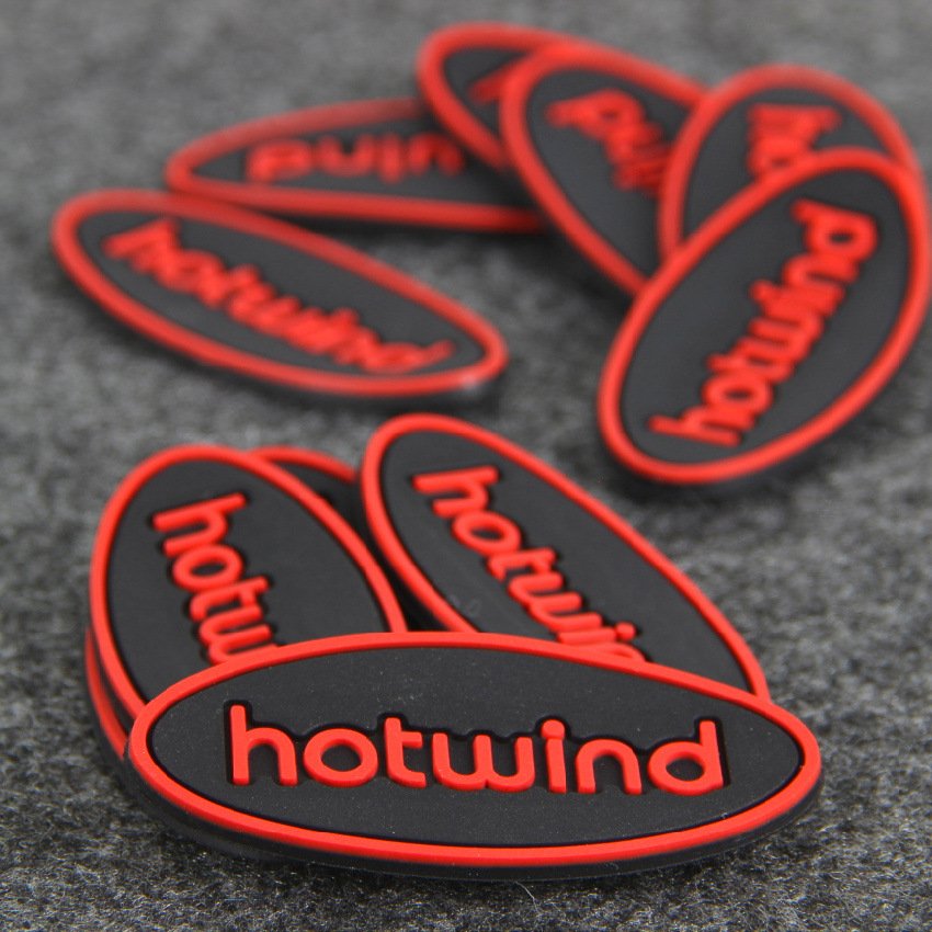 Recycled Custom Rubber Patch 3D PVC LOGO Patches for Clothing Silicon Heat Transfer Label for Wrinkles Vinyl Badge