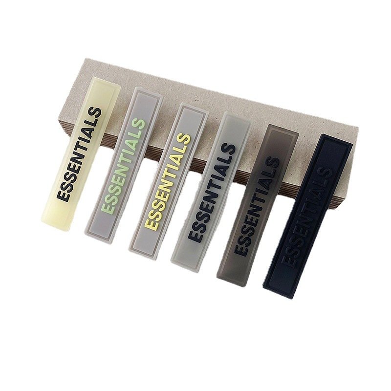 Recycled Custom Rubber Patch 3D PVC LOGO Patches for Clothing Silicon Heat Transfer Label for Wrinkles Vinyl Badge