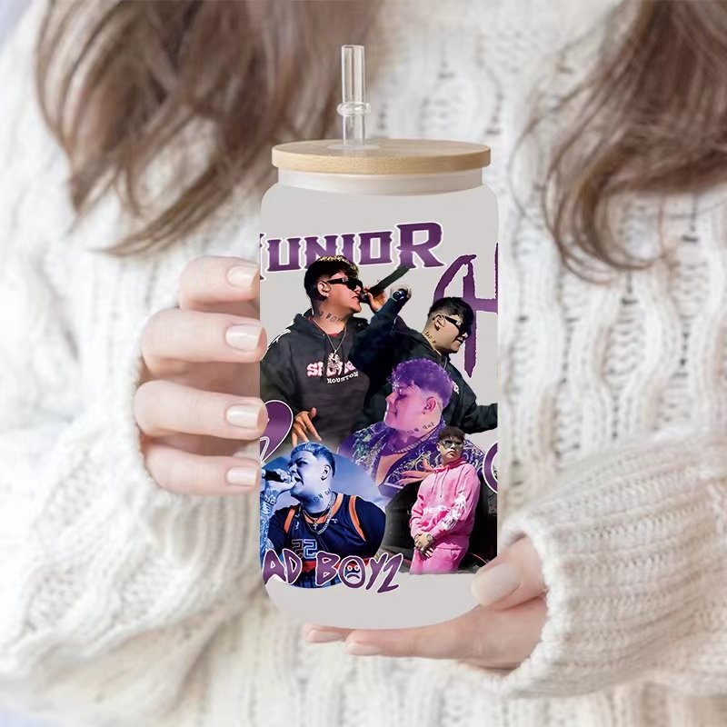 uv dtf cup wraps latino singer junior h peso pluma carin leon uvdtf wrap transfers stickers decals for 16oz cups