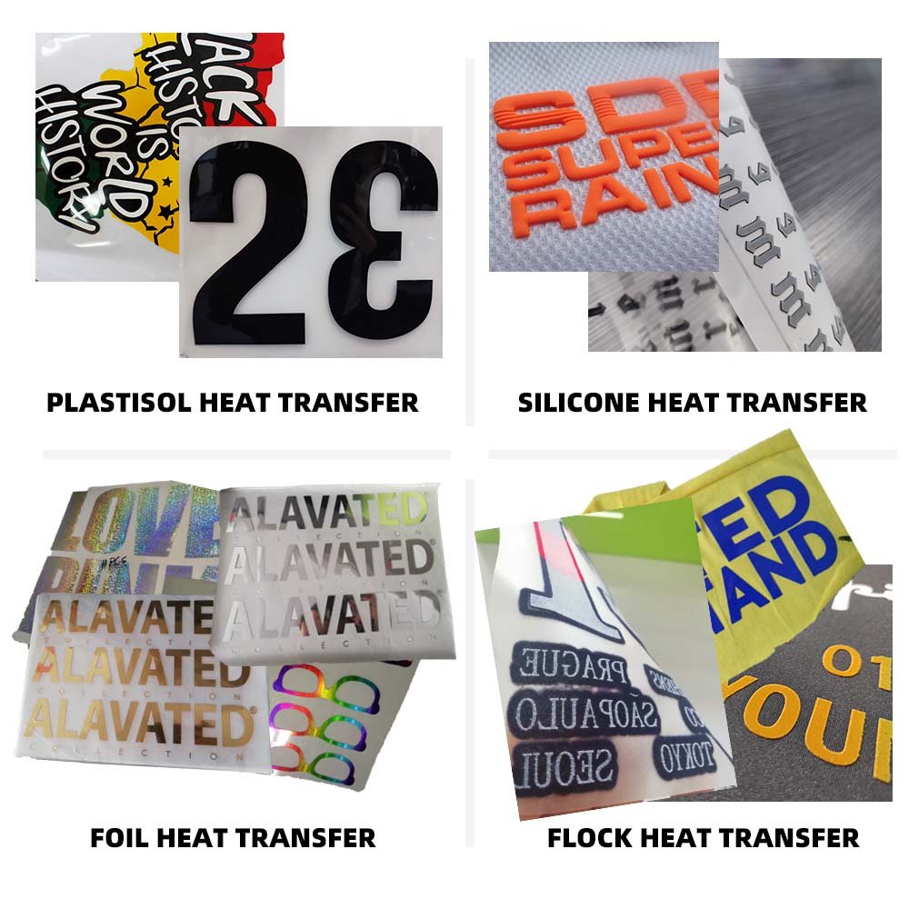 China Custom Heat Press Transfers Silkscreen Printing Sticker For Garment Accessories