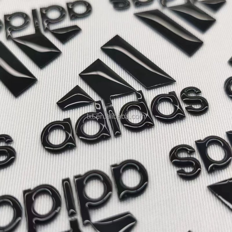 Wholesale custom 3D stereoscopic silicon heat transfer labels screen printed rubber logos for clothing