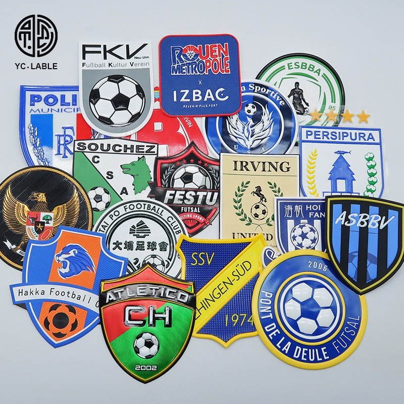 Factory custom rubber labelTPU garment patch custom logo pool T-shirt heat transfer label for clothing