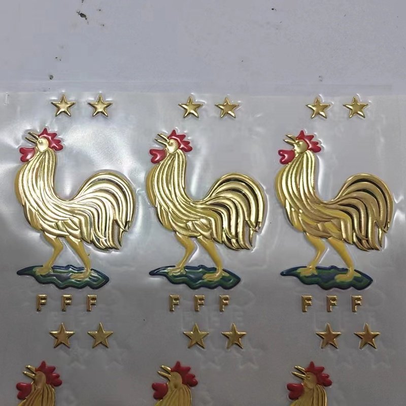 Wholesale high-quality Flag Logo TPU Heat transfer Brand Label 3DEmbossed Tags iron on patches for jeans