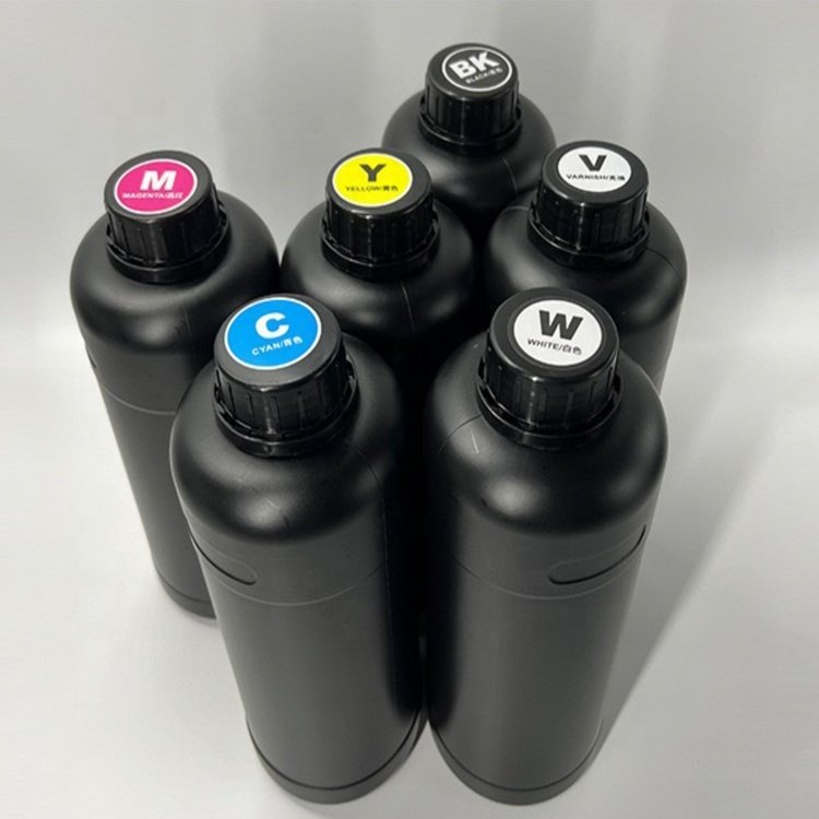 UV DTF Printer Ink Varnish UV Ink Direct Transfer Printing A-B PET Film Ink for Crystal Label Sticker Printing 32oz / bottle