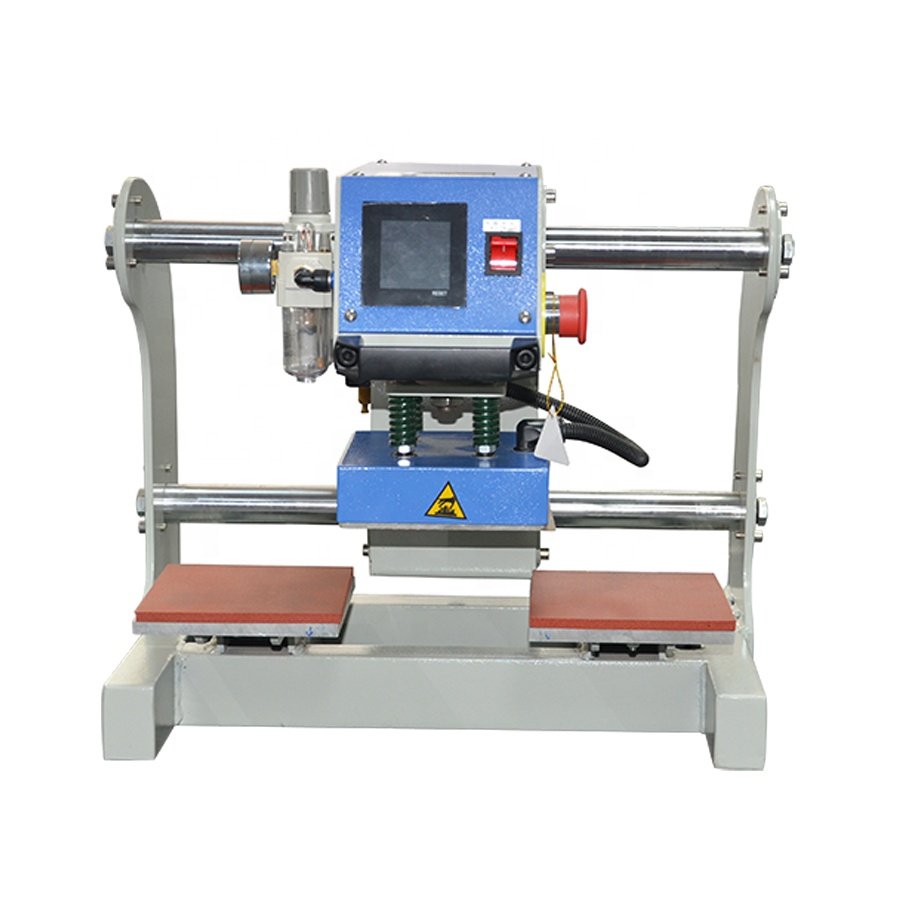 Small portable 20x30cm heat press machine pneumatic air flatbed underwear/bra logo/label film transfer sublimation