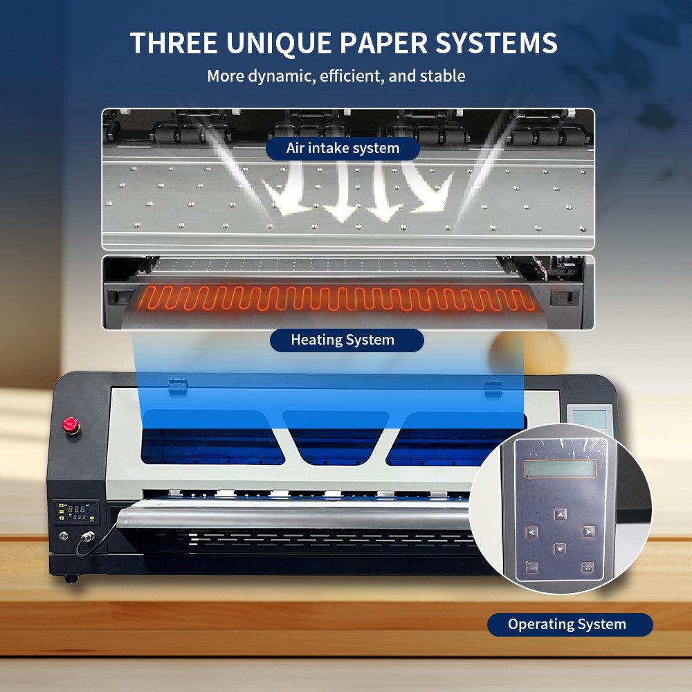 EraSmart 24 Inch A1 60cm Dual XP600 Printhead DTF Inkjet Printing Roll Film Transfer Printer Machine A3 DTF Printer For T-shirt