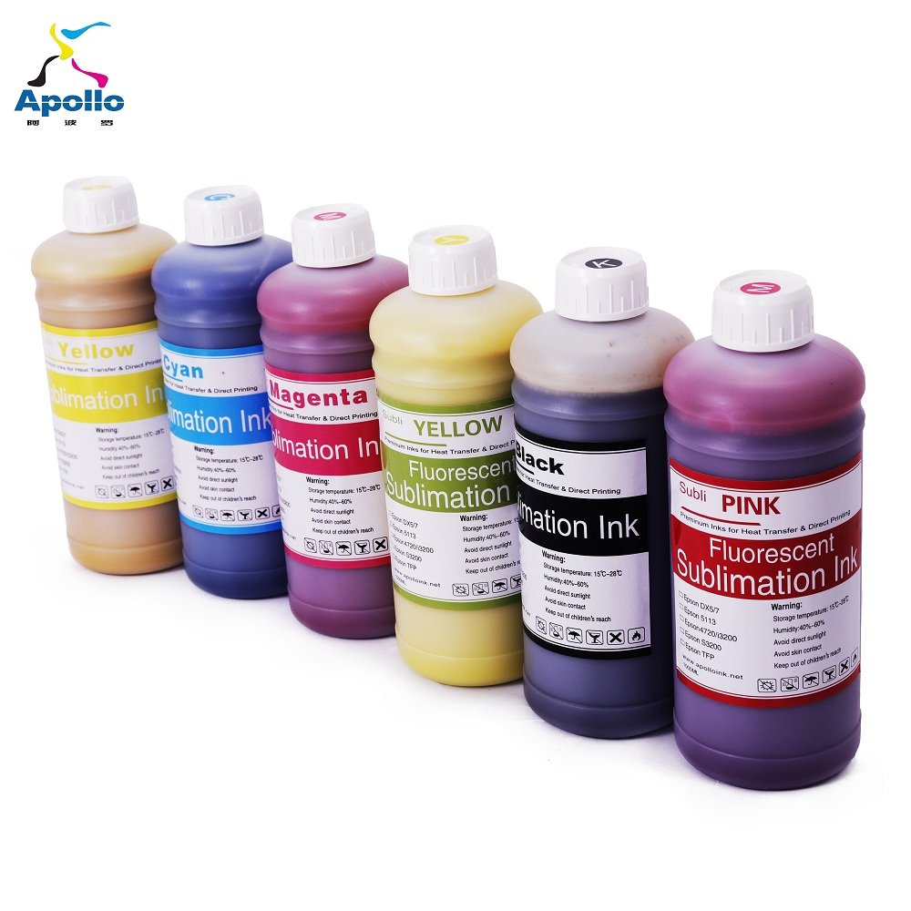 Apollo Ricoh Dye Sublimation Heat Press Transfer Printing Ink