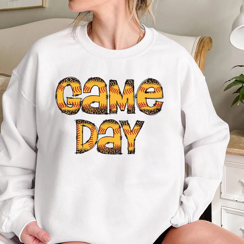 Game Day Baseball Vinyl Transfer Printed Western Game Day DTF Transfers Printing Baseball Sport Heat Press Transfer