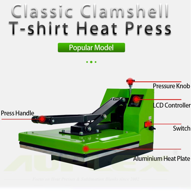 Auplex Venta Maquina De Prensa De Calor Grande 40*60cm Heat Press Machine Provided T Shirt Printer Flatbed Printer 27 Manual
