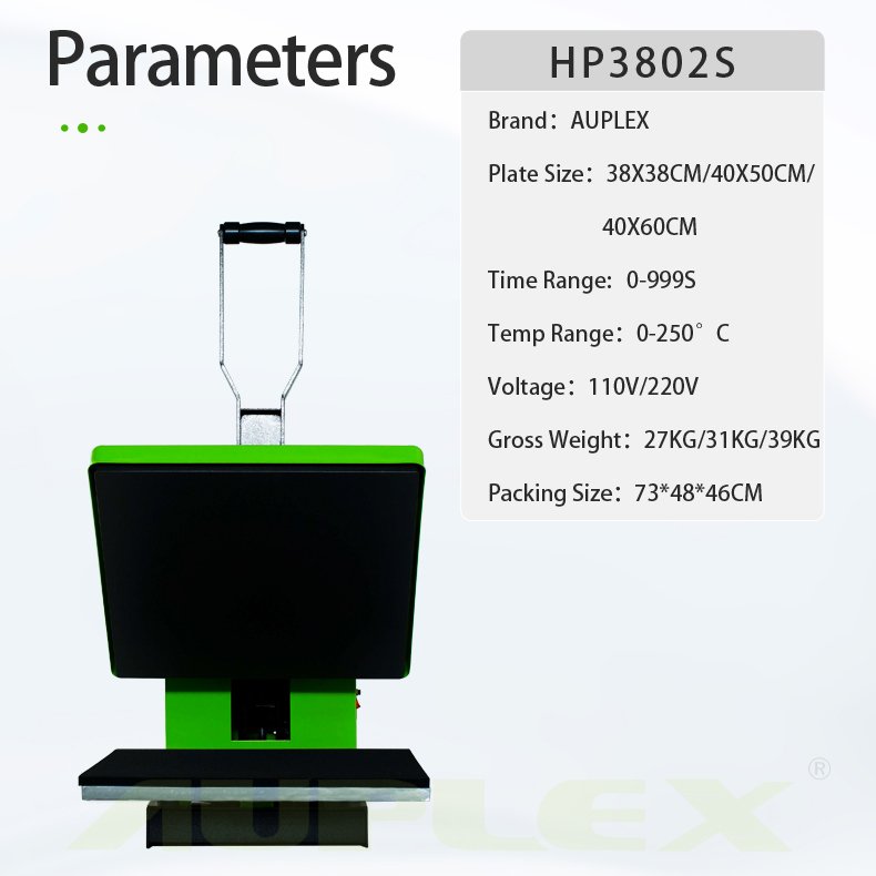 Auplex Venta Maquina De Prensa De Calor Grande 40*60cm Heat Press Machine Provided T Shirt Printer Flatbed Printer 27 Manual