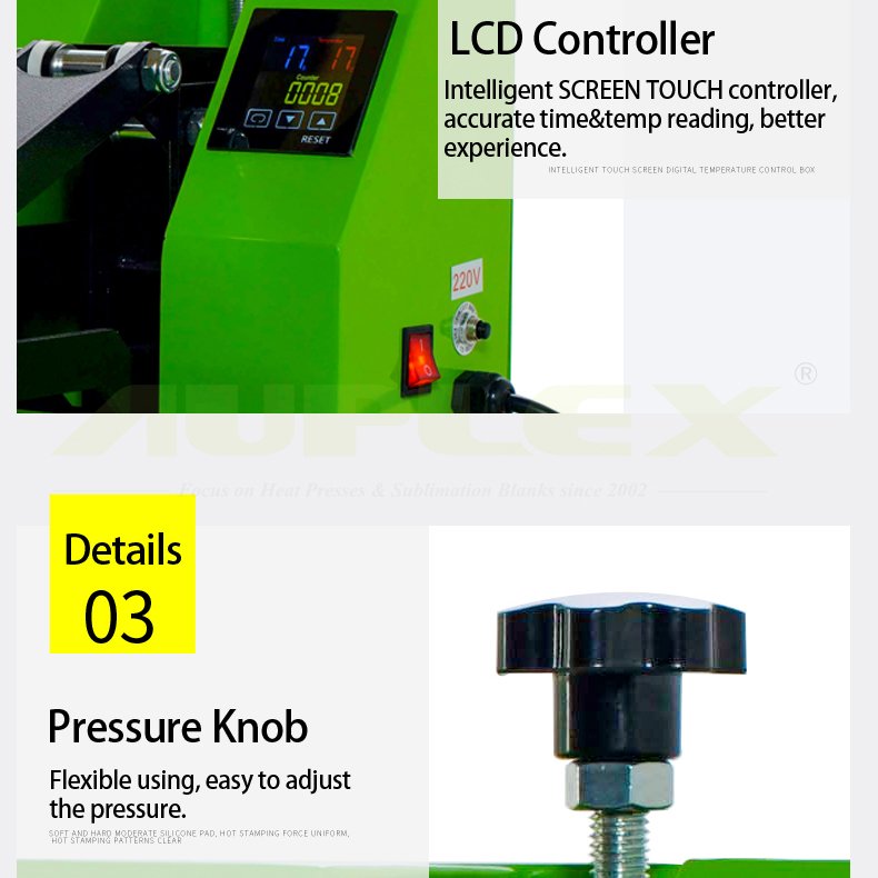 Auplex Venta Maquina De Prensa De Calor Grande 40*60cm Heat Press Machine Provided T Shirt Printer Flatbed Printer 27 Manual