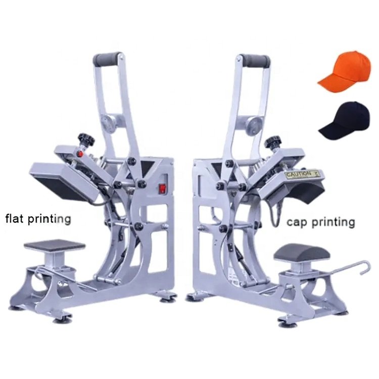 Wholesale 2 in 1 Automatic Open Multifunctional T-shirt Transfer Printing Heat Press Machines for Caps