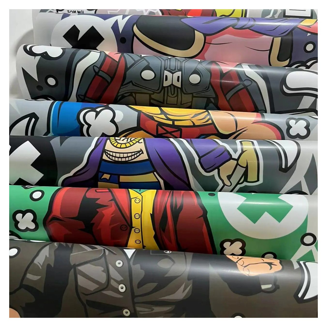 DTF Ready To Press Wholesale Custom Design Heat Press Stickers Transfer Heat Transfer Printing Stickers On T Shirt Fabric