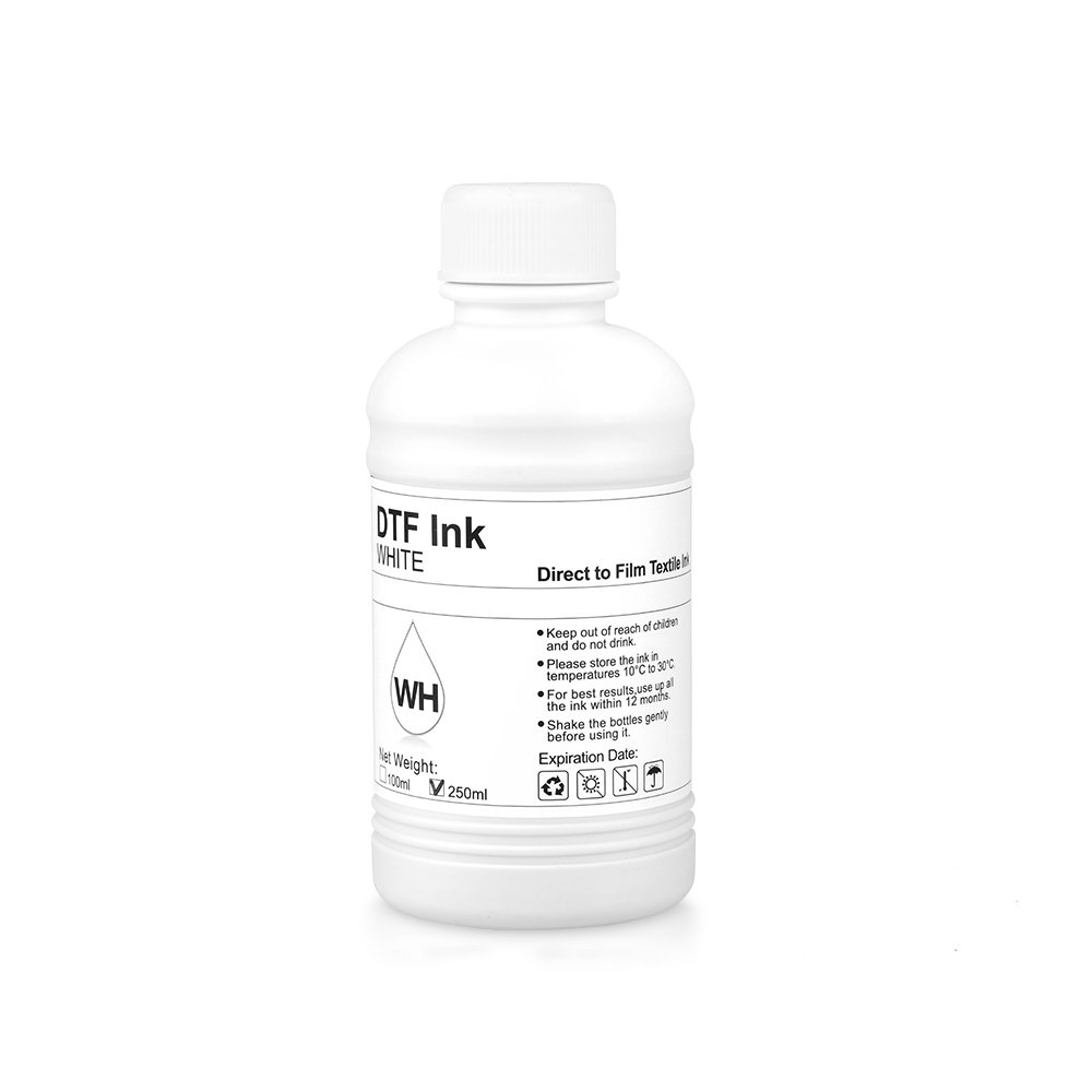 Ocinkjet 250Ml PET Transfer Film Printing Textile White DTF PET Ink For Epson DX5 5113 L1800 L805 DTG Printers
