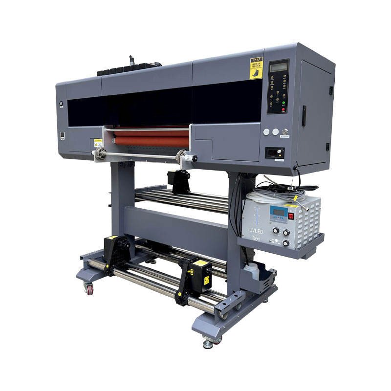 All in 1 UV PET Film Transfer Printing Machine AB Film Laminating 2 in 1 Gold 60cm UV DTF Printer I1600 XP600 I3200 printhead