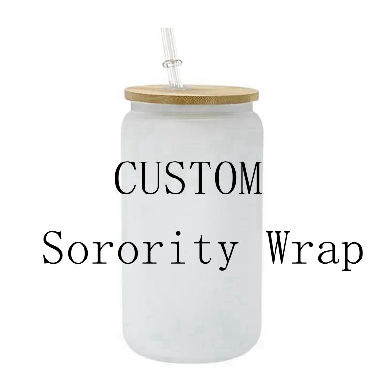 16OZ Wrap Delta AKA Zeta Theta DTF UV Wraps Ready To ship Sorority UV DTF Transfers Custom Designer UV DTF Cup Wraps For Cups