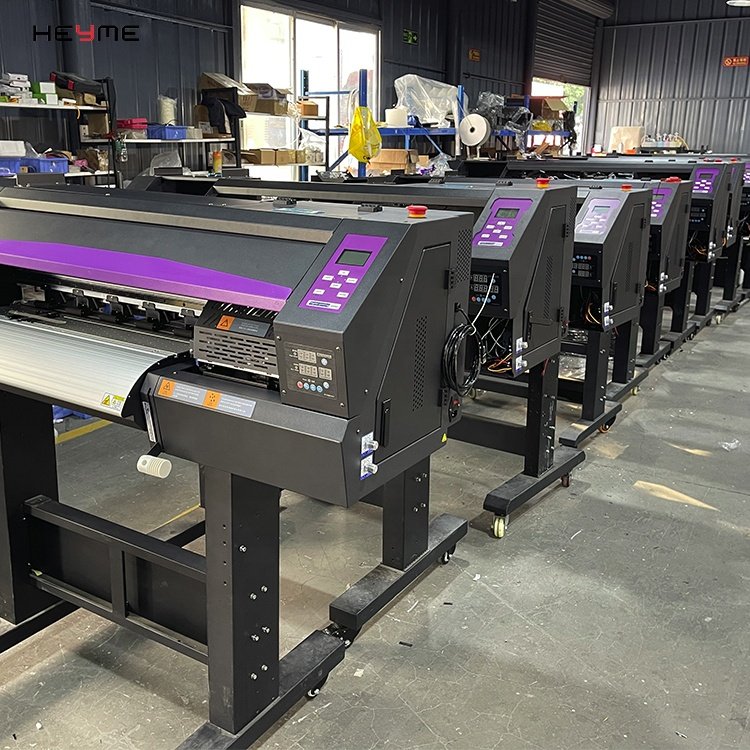 2024 Heyme 60cm size 24 inch Dual i3200 4720 XP600 printhead Pet film transfer DTF printer T-shirt printing Shaking powder