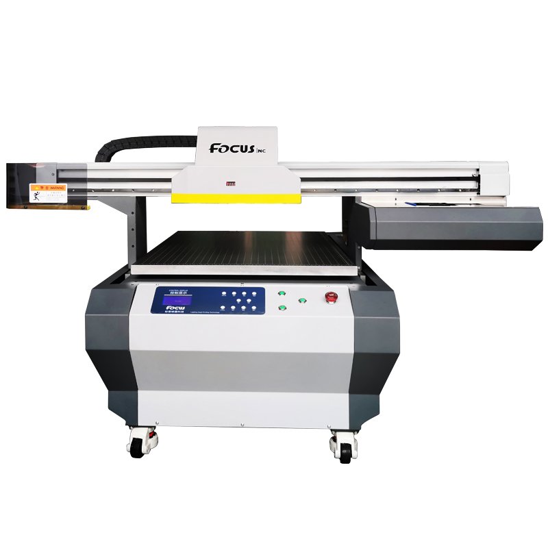 Focus Hot Sale 6090 LED UV Flatbed DTF Transfer Film Sticker Printer 9060 Flat Bed Printing Machine with EPS I3200 Head