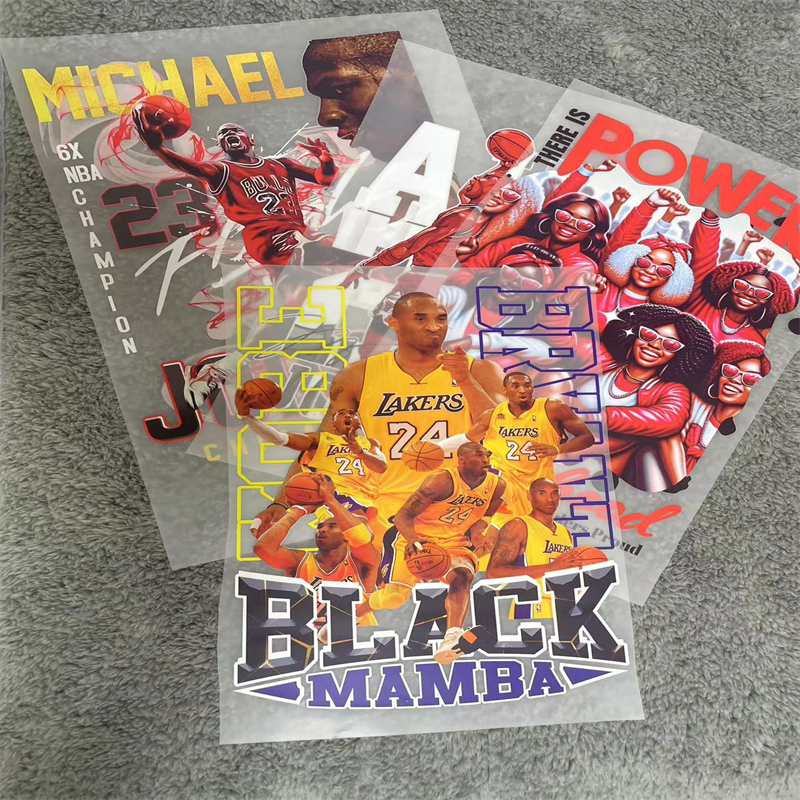 custom printing service a3 dtf printing for t shirt transfer film for clothing heat transfer sticker