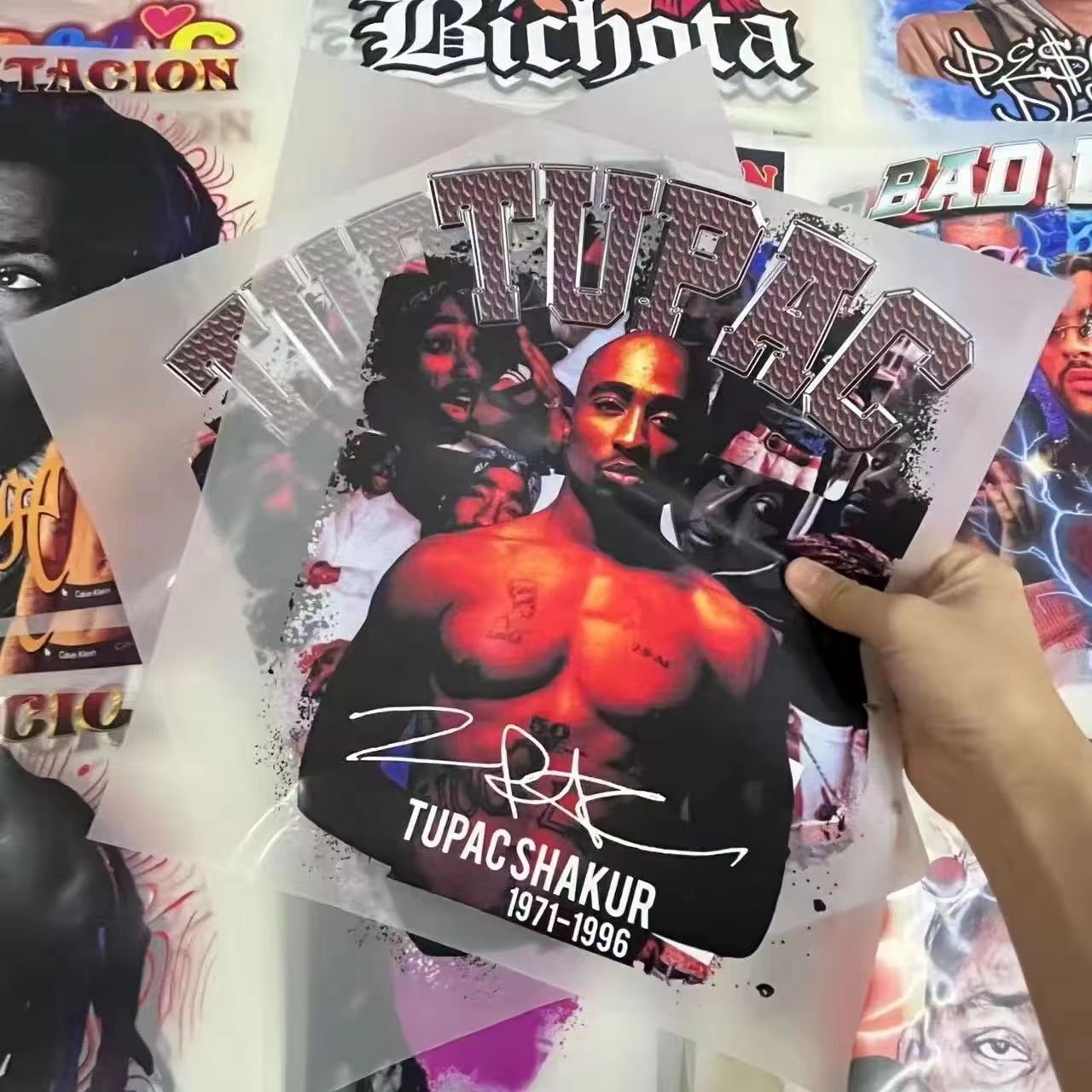 OEM Factory laser logo printing screen print transfers dtf transfer film for t shirt transfer printing
