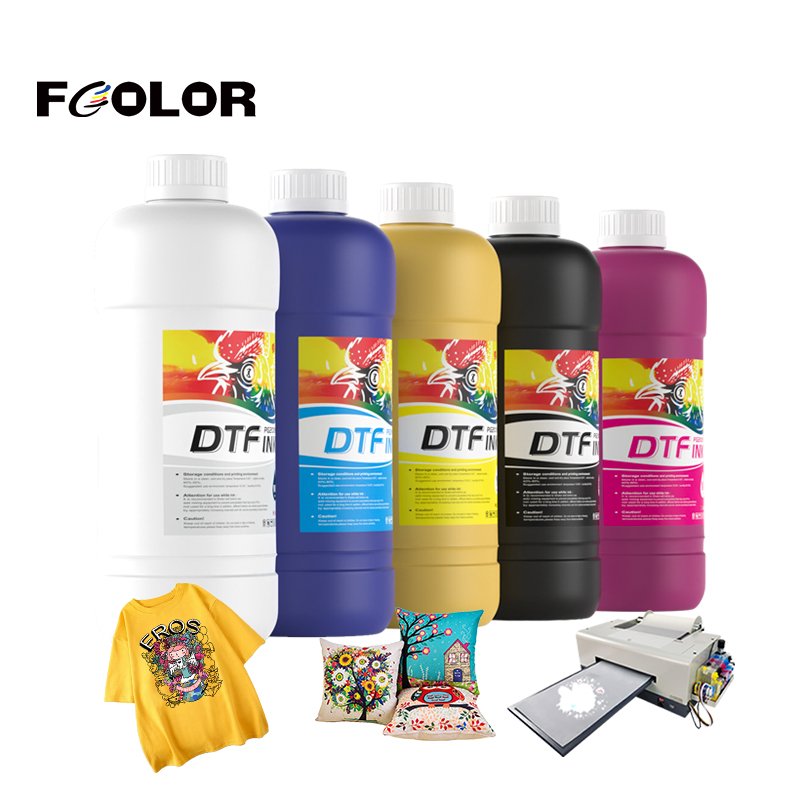 FCOLOR Factory T-shirt High Quality White DTF Printing Ink for epson L1800 805 1390 xp600 8850