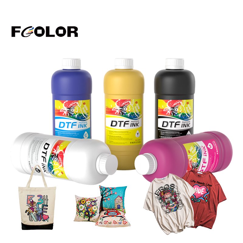 FCOLOR Factory T-shirt High Quality White DTF Printing Ink for epson L1800 805 1390 xp600 8850