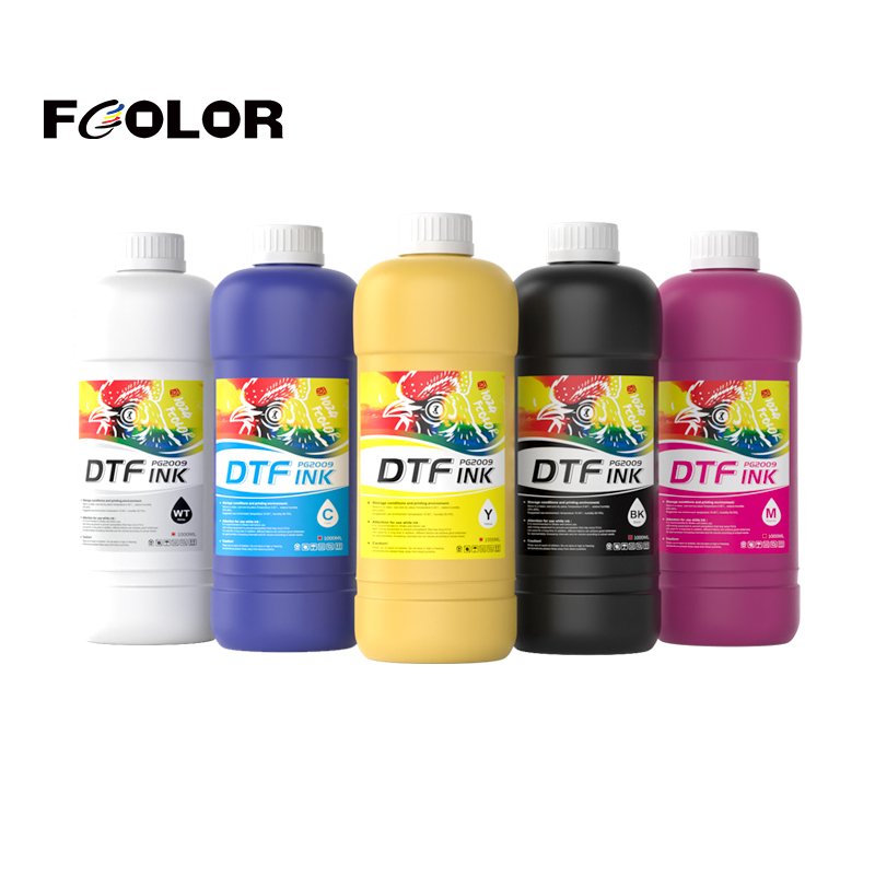 FCOLOR Factory T-shirt High Quality White DTF Printing Ink for epson L1800 805 1390 xp600 8850