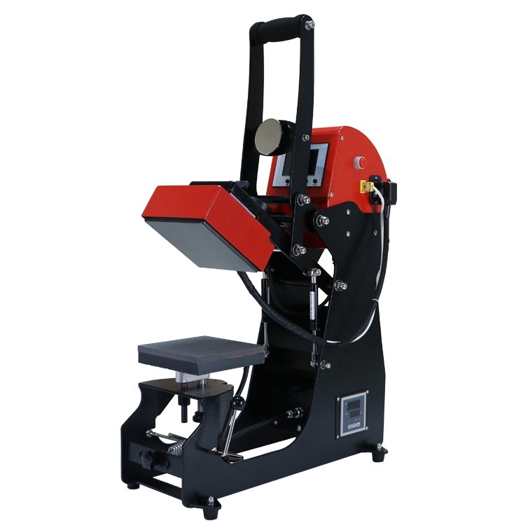 Microtec New Leather Logo Transfer Auto Open Dual Heat Platen Hat Cap Press Machine