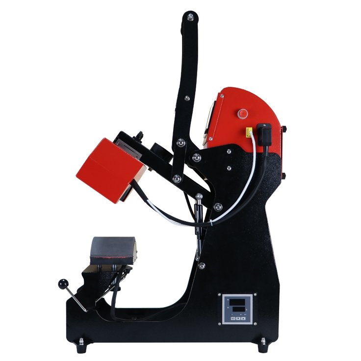 Microtec New Leather Logo Transfer Auto Open Dual Heat Platen Hat Cap Press Machine