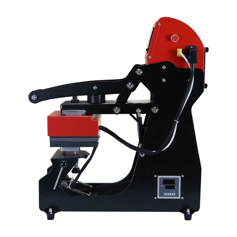 Microtec New Leather Logo Transfer Auto Open Dual Heat Platen Hat Cap Press Machine