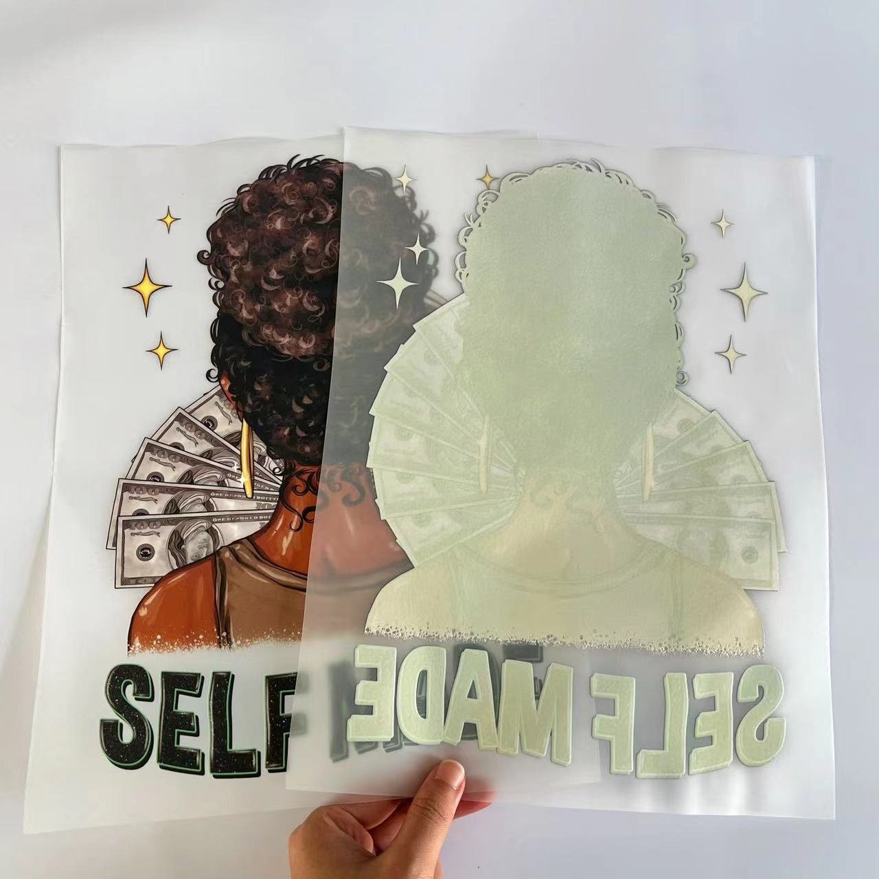 Manufacturer preferential price custom dtf heat press sticker transfer printing design waterproof washable transfer for t shirt