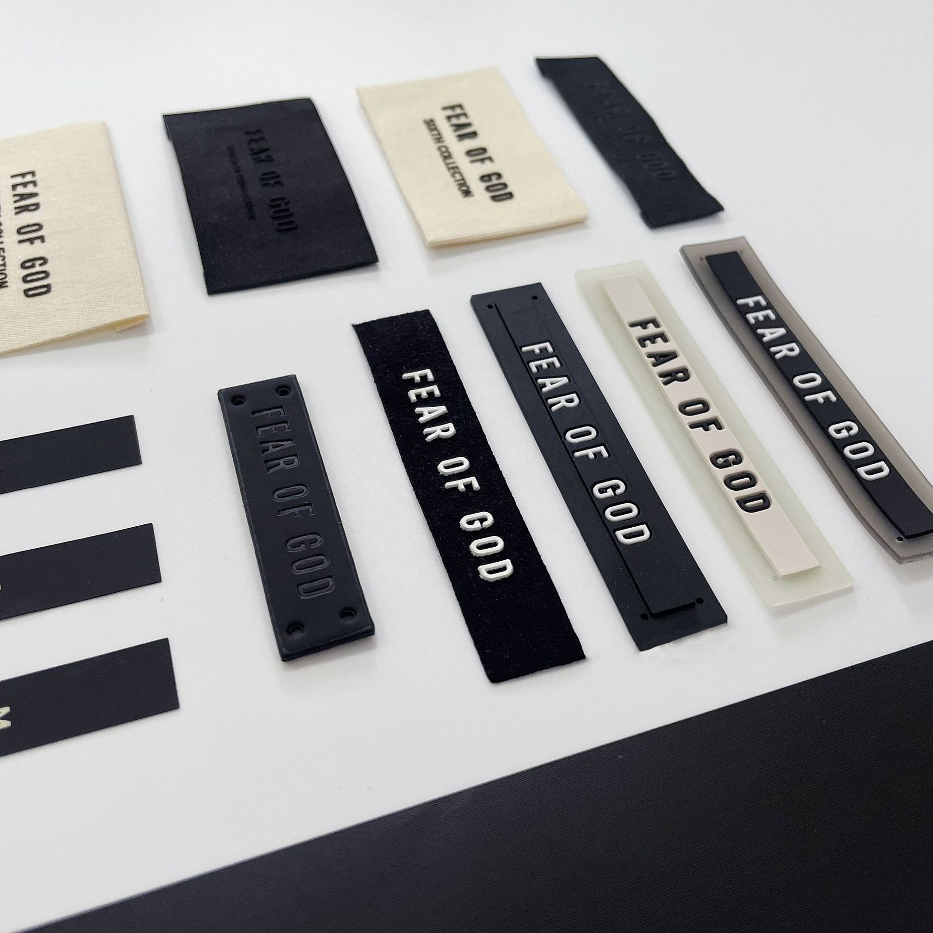 Fashion Brand Silicon Patch For Clothing Print White Label 3D Transfer Printing For Woven Label