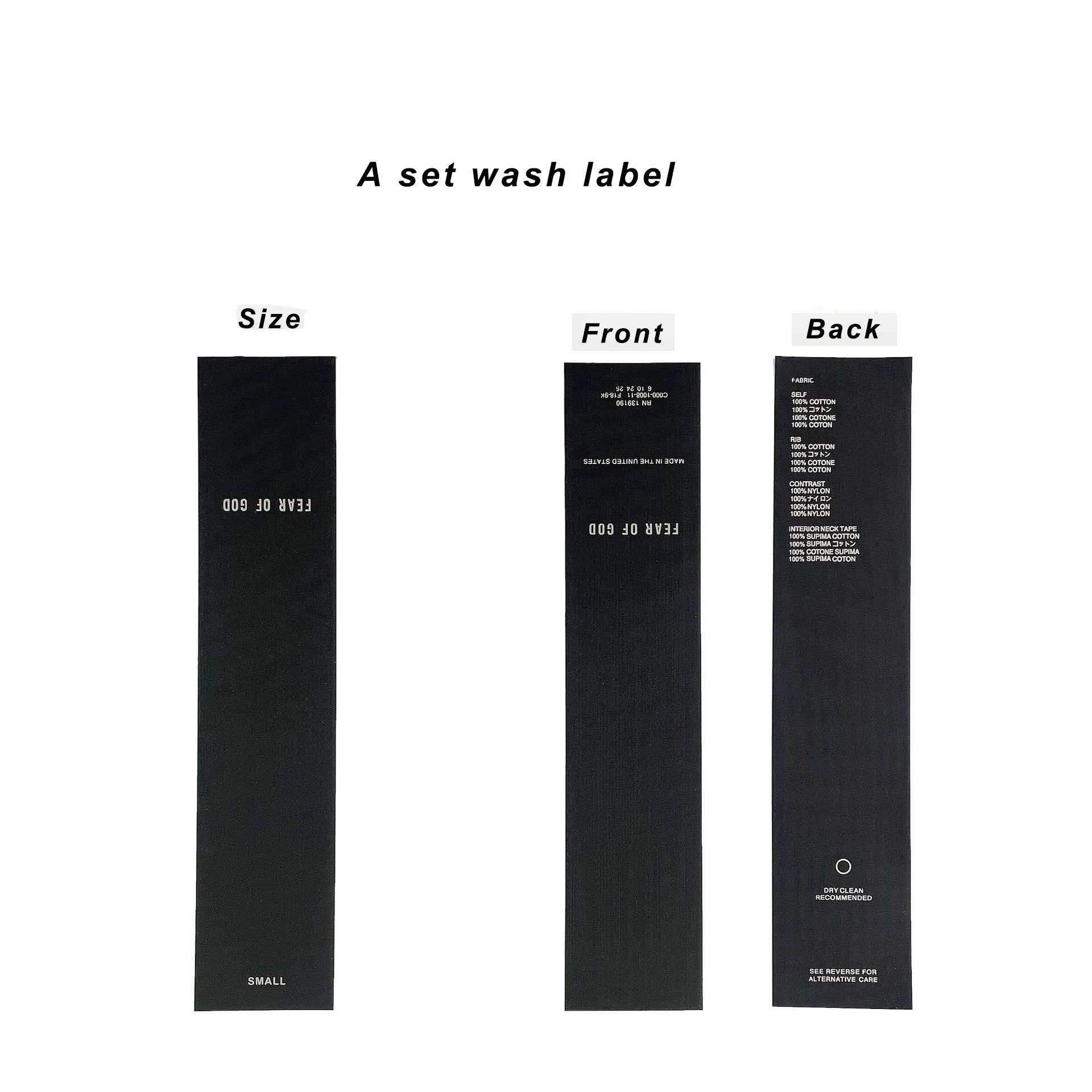 Fashion Brand Silicon Patch For Clothing Print White Label 3D Transfer Printing For Woven Label
