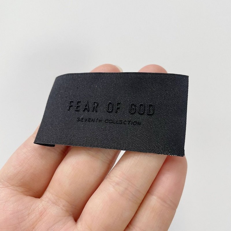 Fashion Brand Silicon Patch For Clothing Print White Label 3D Transfer Printing For Woven Label