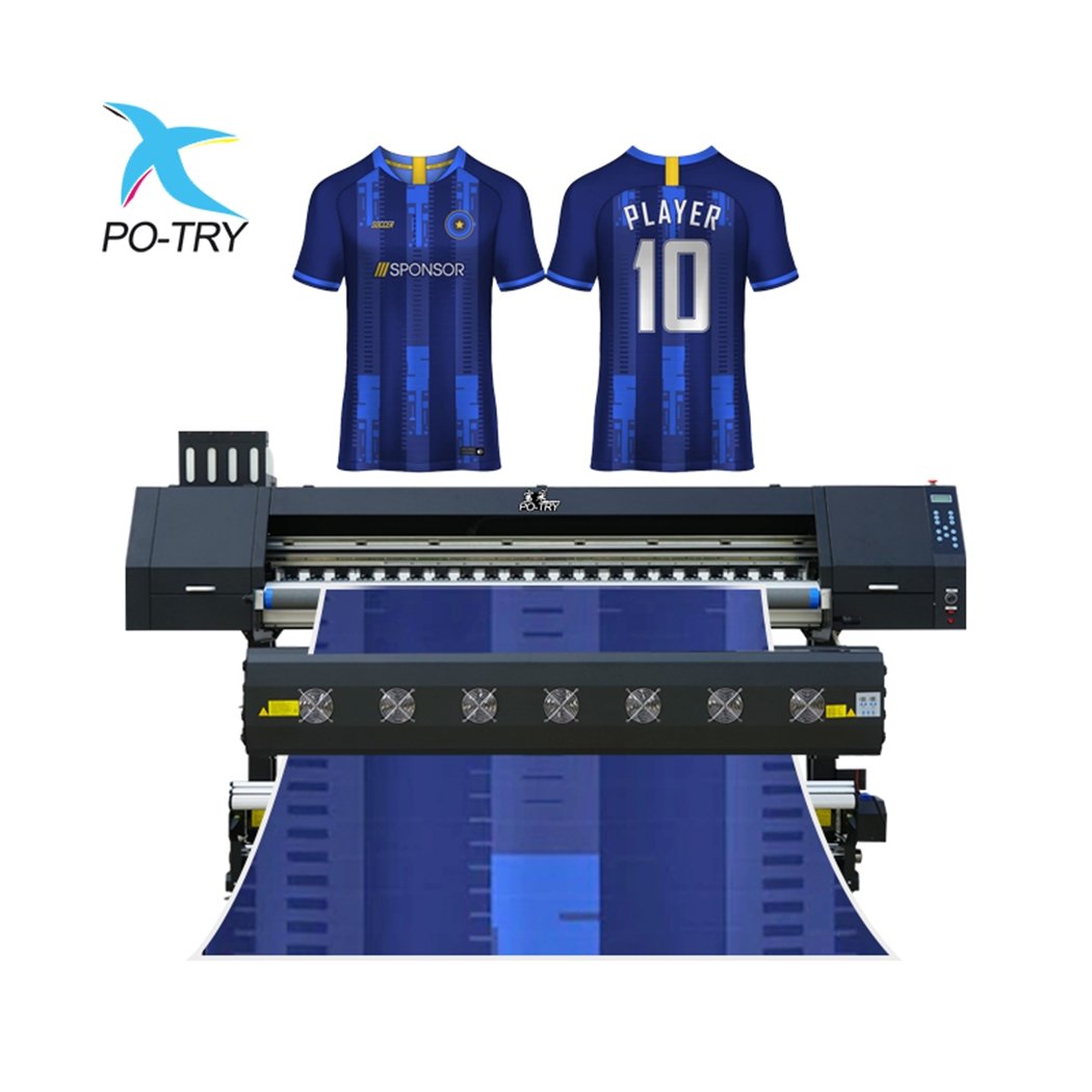 Four printhead heat transfer sublimation printer for sublimation paper