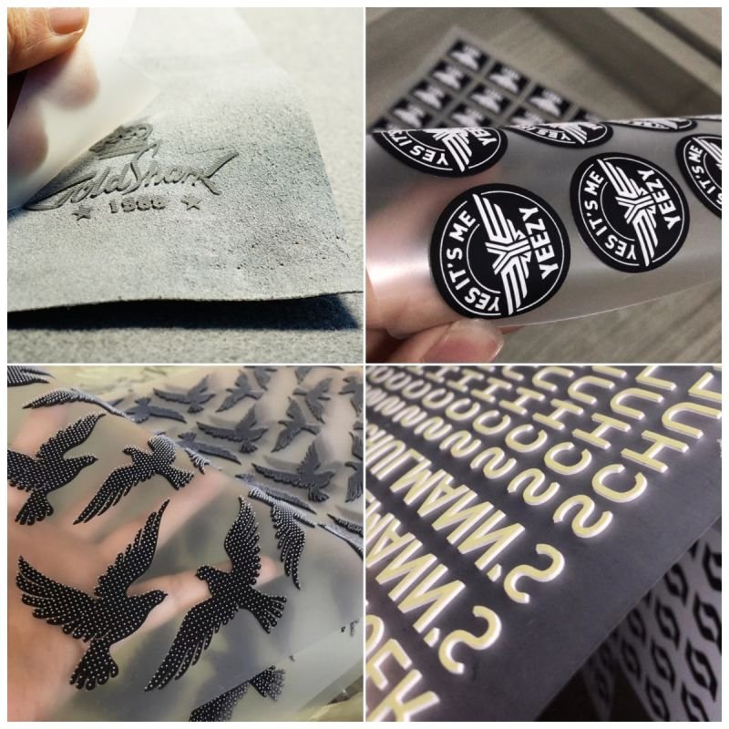 Factory Wholesale Custom 3D LOGO Silicone Printing Heat Transfer 3d Transfer Label