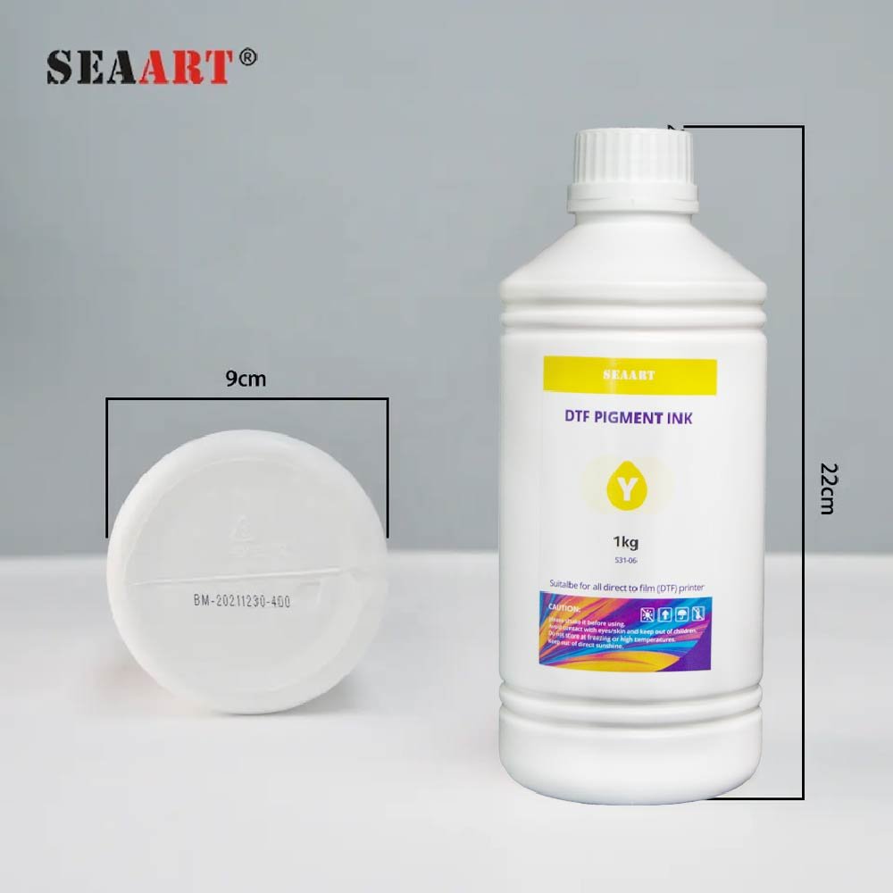 DTF white ink 1000ml, PIgment Digital Heat Transfer Printing DTF Ink For Epson Printers ET-8550, XP-15000, L1800