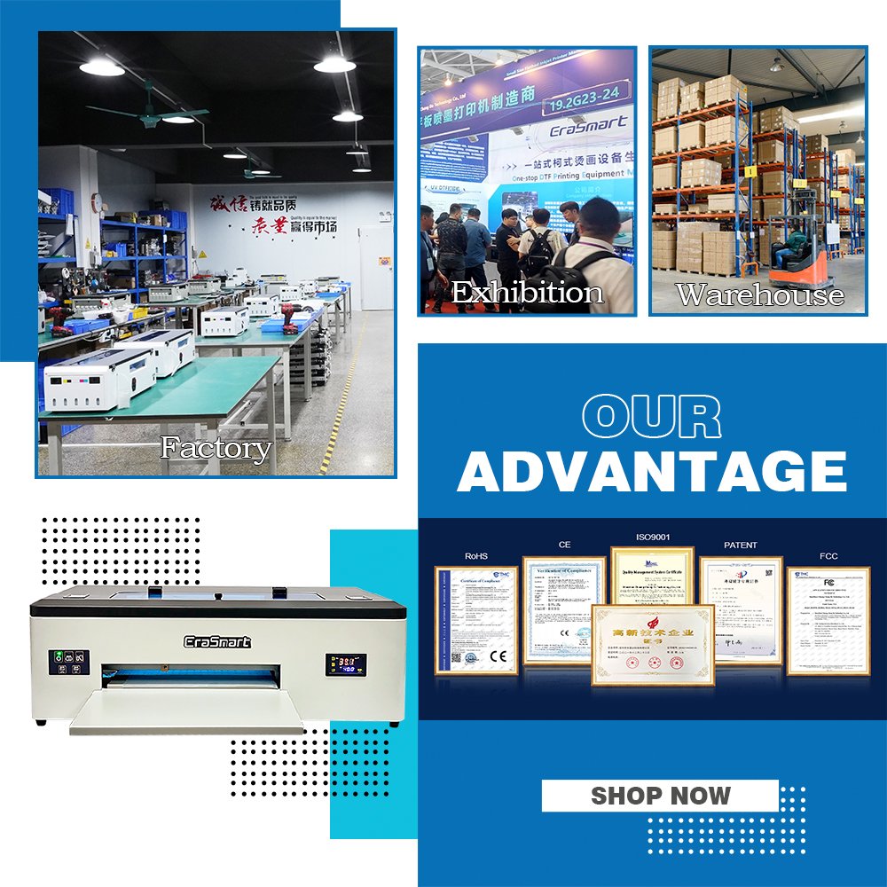Erasmart A3 1390 DTF Printer Easy To Operate DTF Printer T-Shirt Printing Machine For Small Business