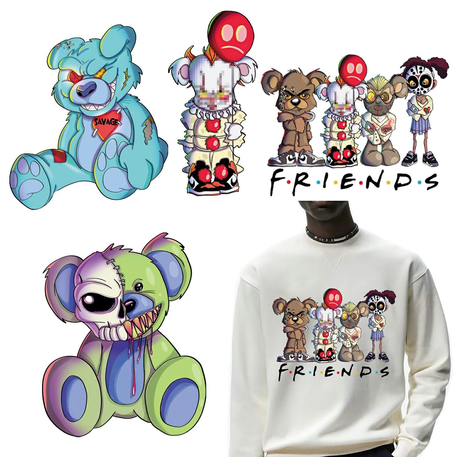Adult size 11inch Fall heat transfer sticker transfer printing Brand design custom transfers dtf stickers for t-shirts