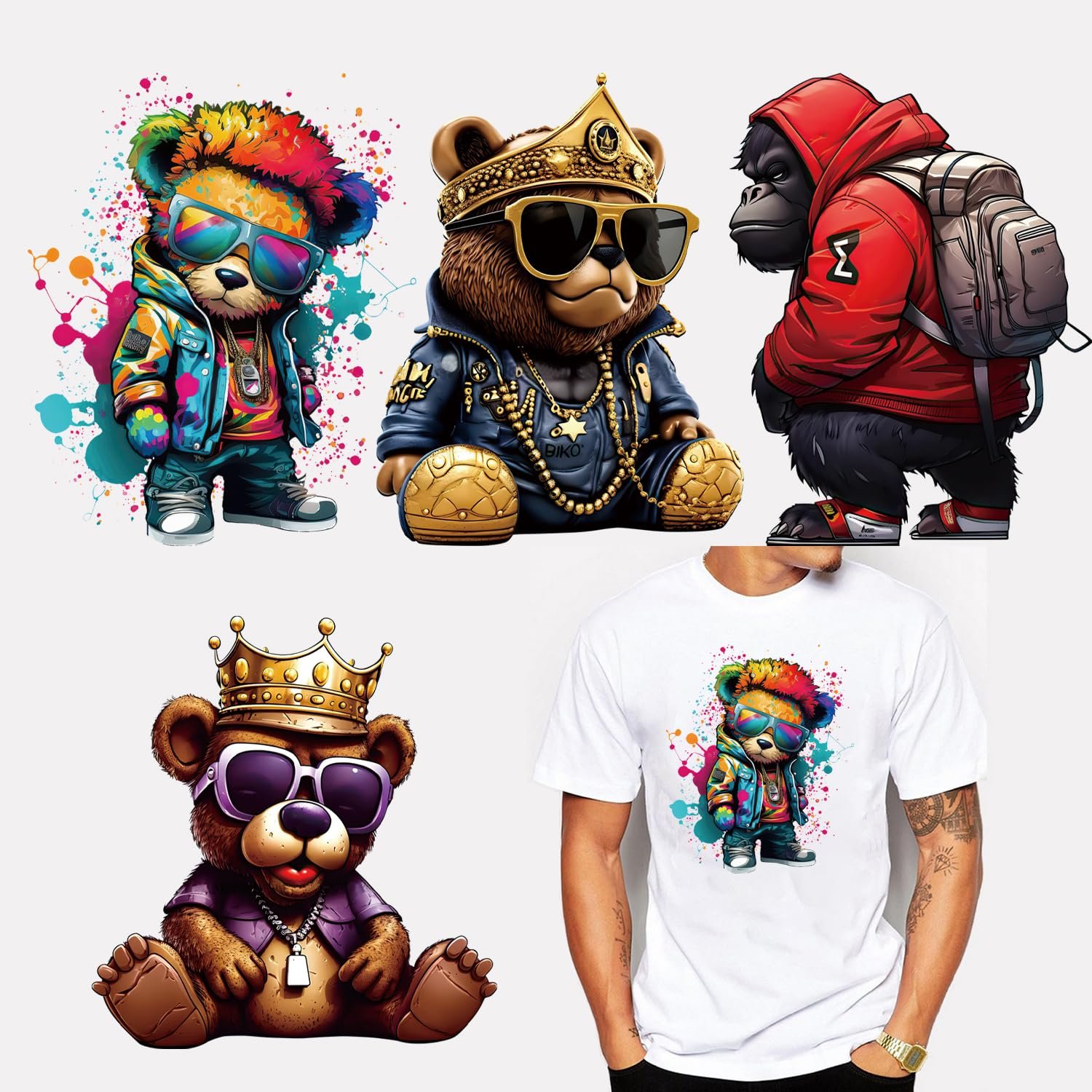 Adult size 11inch Fall heat transfer sticker transfer printing Brand design custom transfers dtf stickers for t-shirts