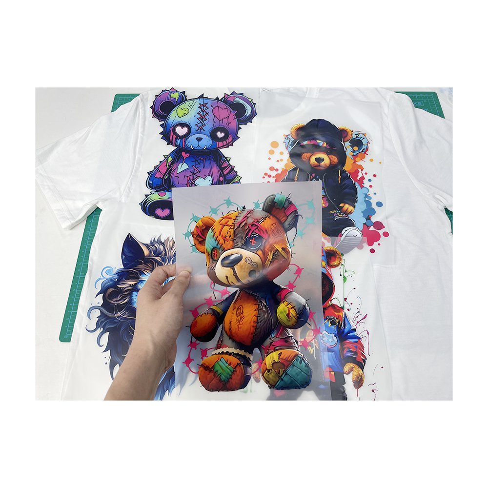 Screen Printing Heat Transfer Label Preparation for Hot Press Transfer Plastic Garment Washable DTF Digital Printing 10 Pcs