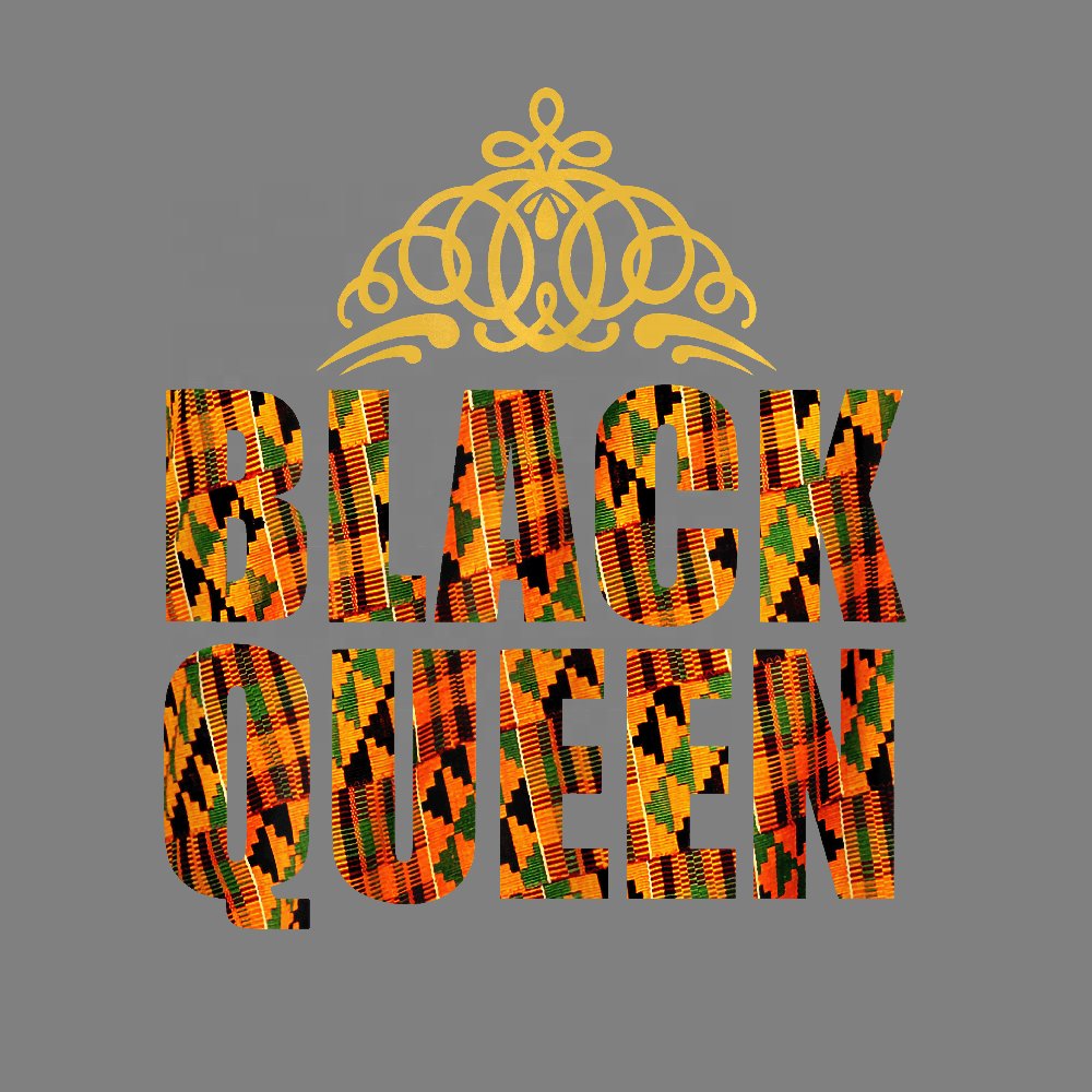 Wholesale Plastisol Washable Black Girl Paper T Shirt Sticker Black Queen Afro Iron On Transfer Printing Heat Transfer