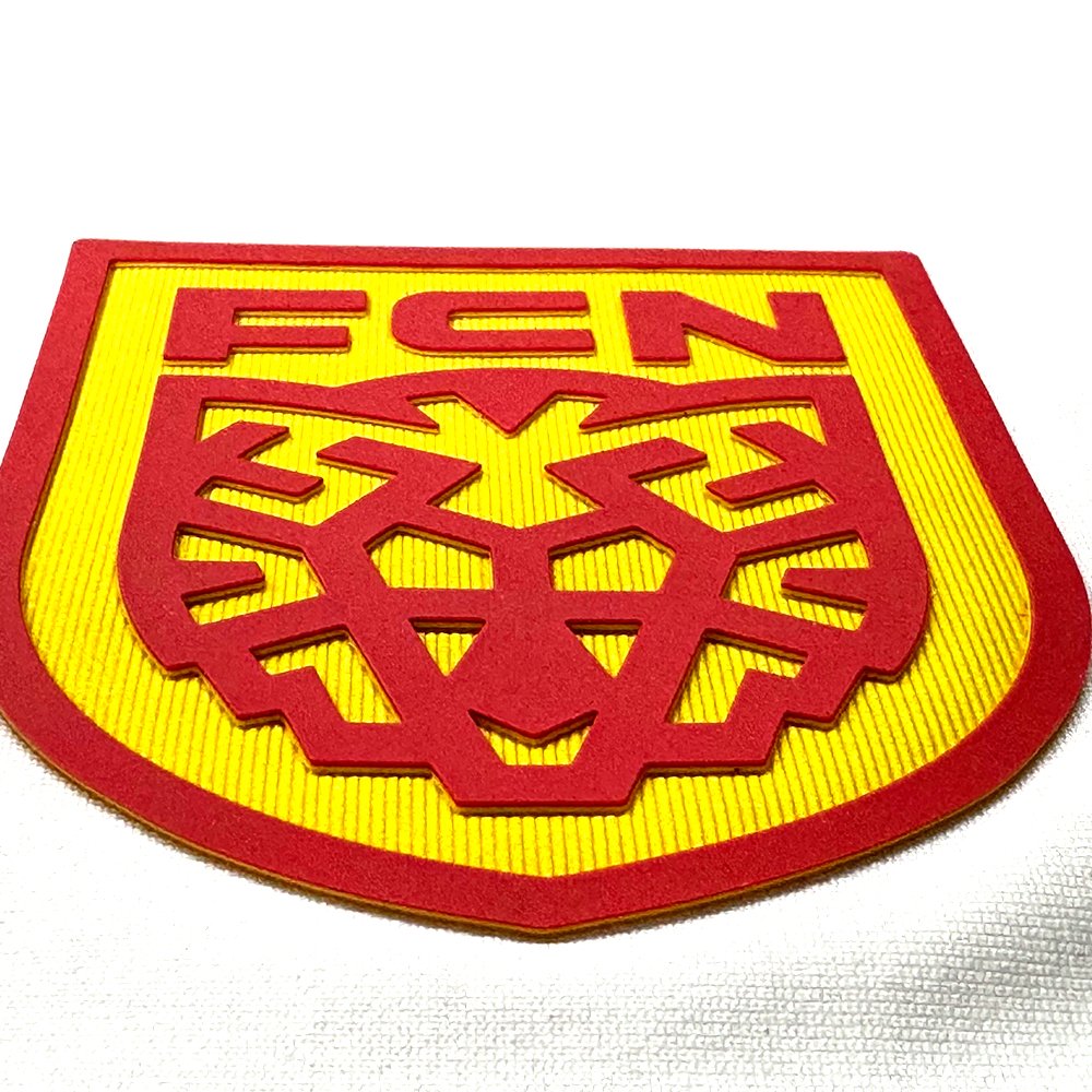 Custom Silicone Raised Logo Tatami Fabric High Density Rubber 3D domed Silicone Heat Transfer on fabric tatami satin